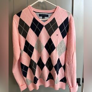 Mens Tommy Hilfiger Argyle Sweater